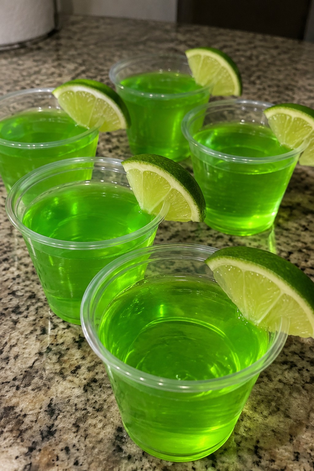 Glowing Green Witch's Brew Jello Shots