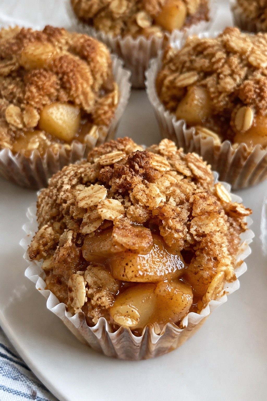Caramel Apple Crumble Cups