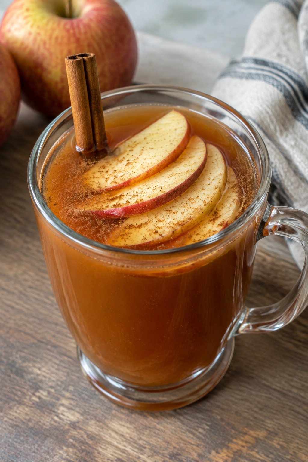 Caramel Apple Rum Cider Toddy
