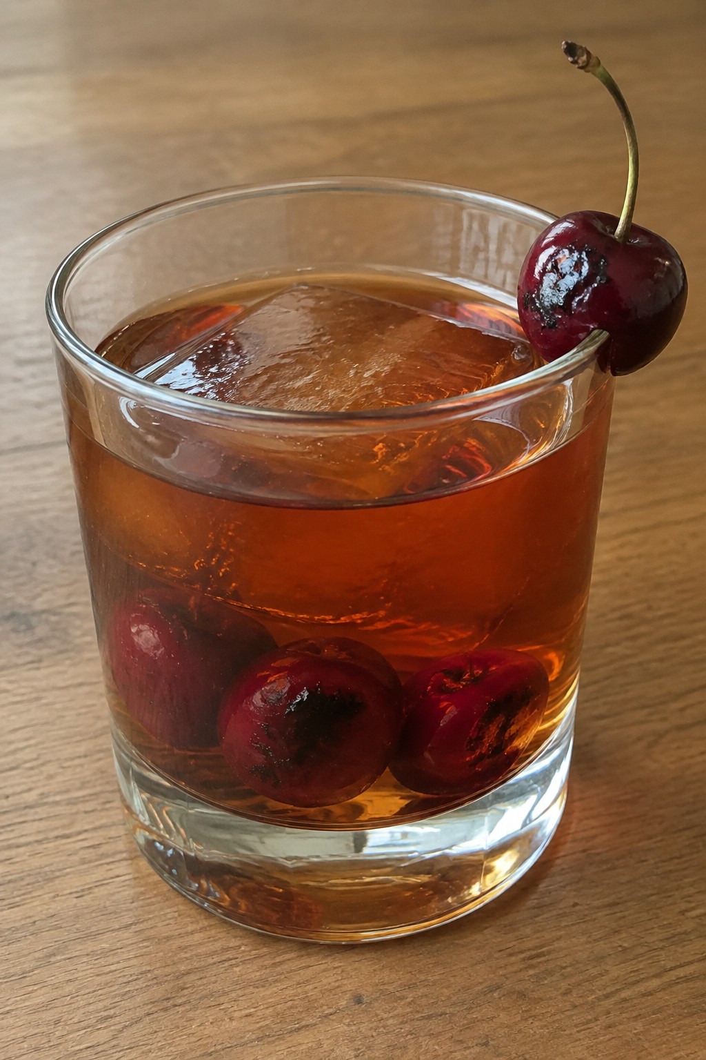 Smoked Cherry Rum Manhattan