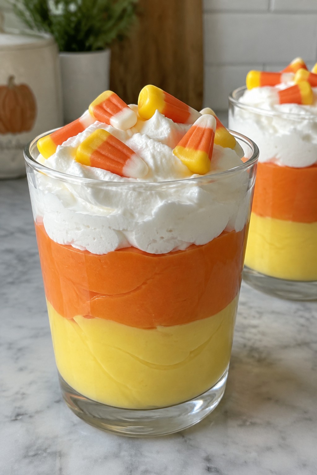 Candy Corn Layered Parfaits