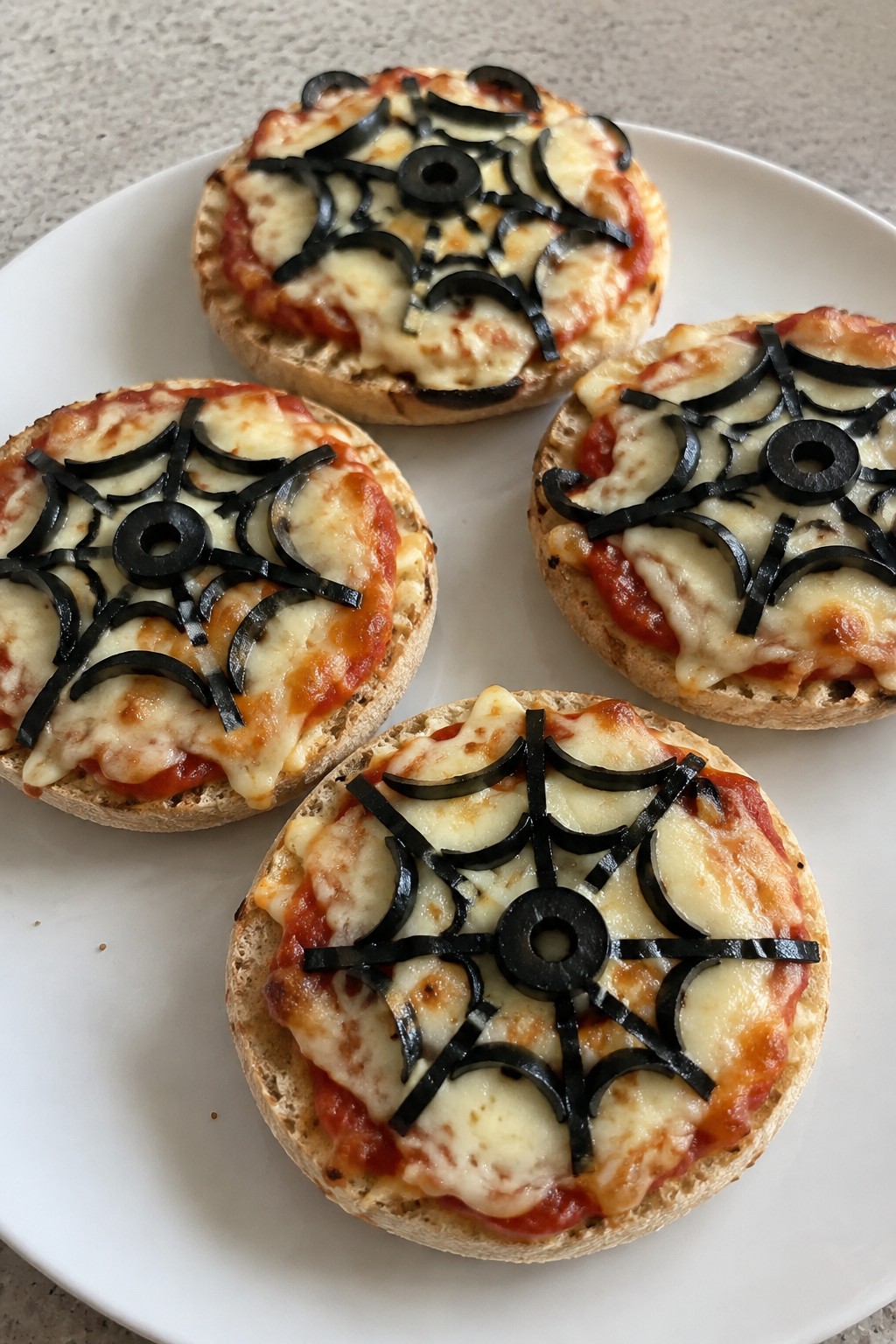 Spiderweb Mini Pizzas