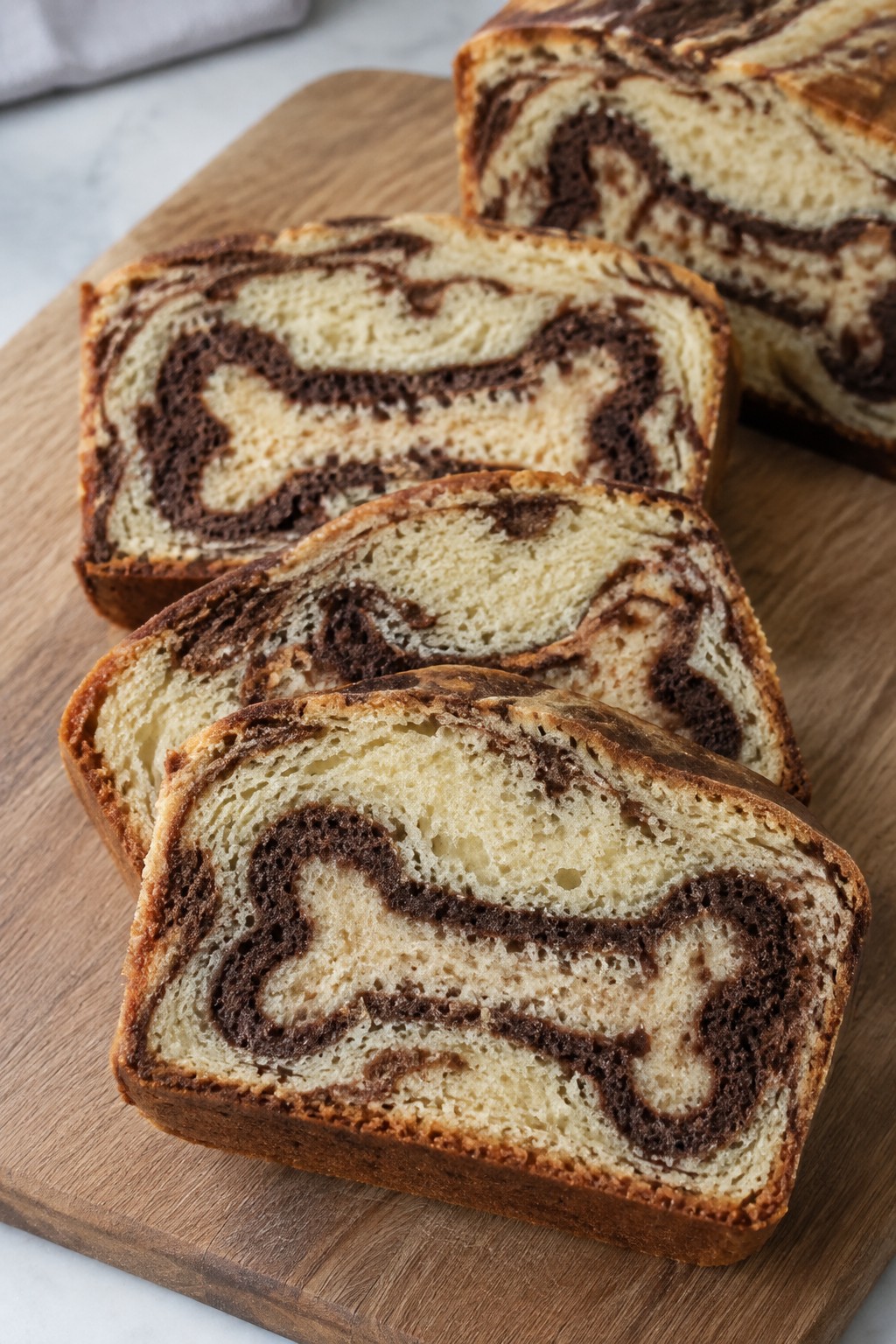 Skeleton Bone Marble Pound Cake