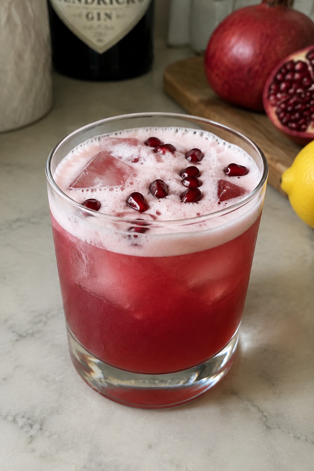 Pomegranate Poison Gin Sour