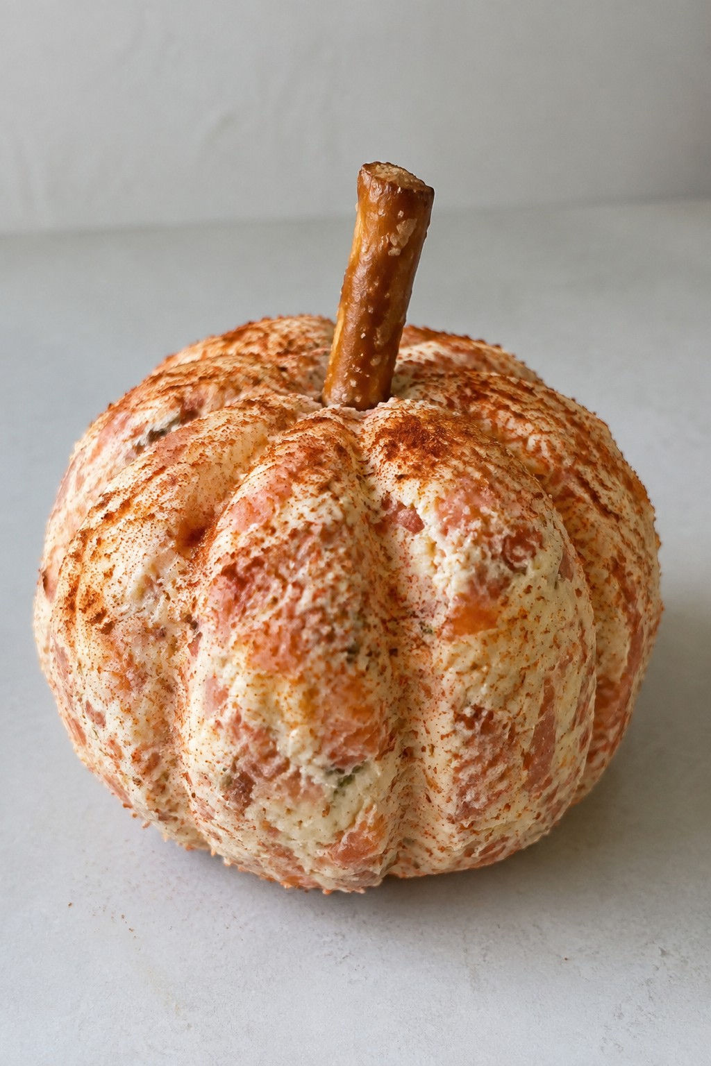 Pumpkin-Shaped Smoked Salmon Cheese Ball