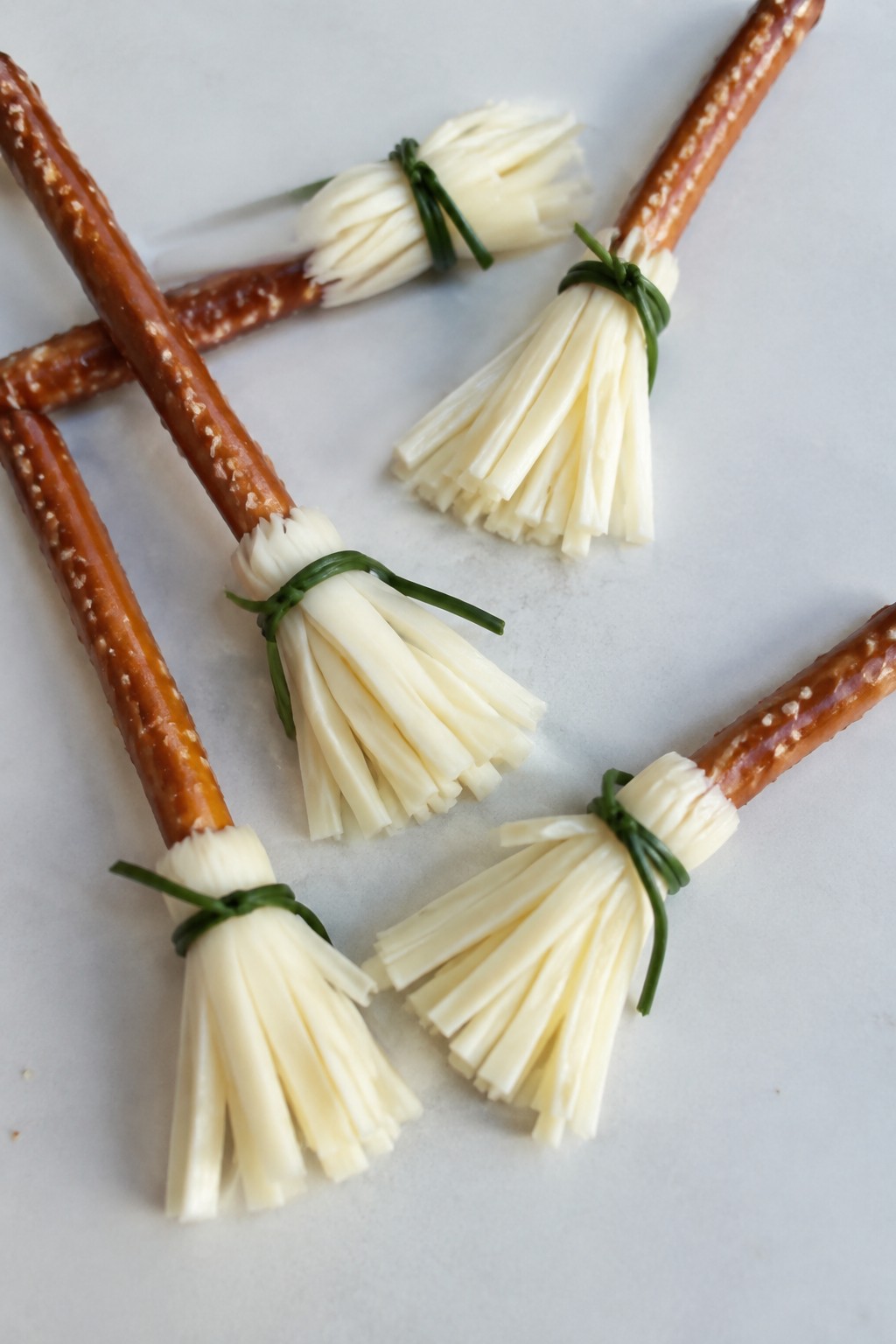 Witch's Broomstick Pretzel Skewers