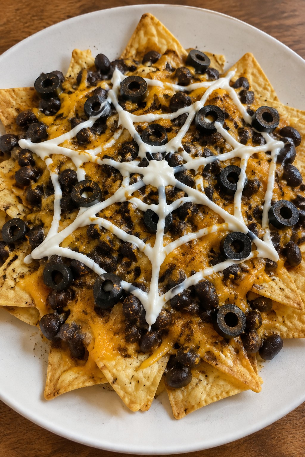 Spiderweb Black Bean Nachos