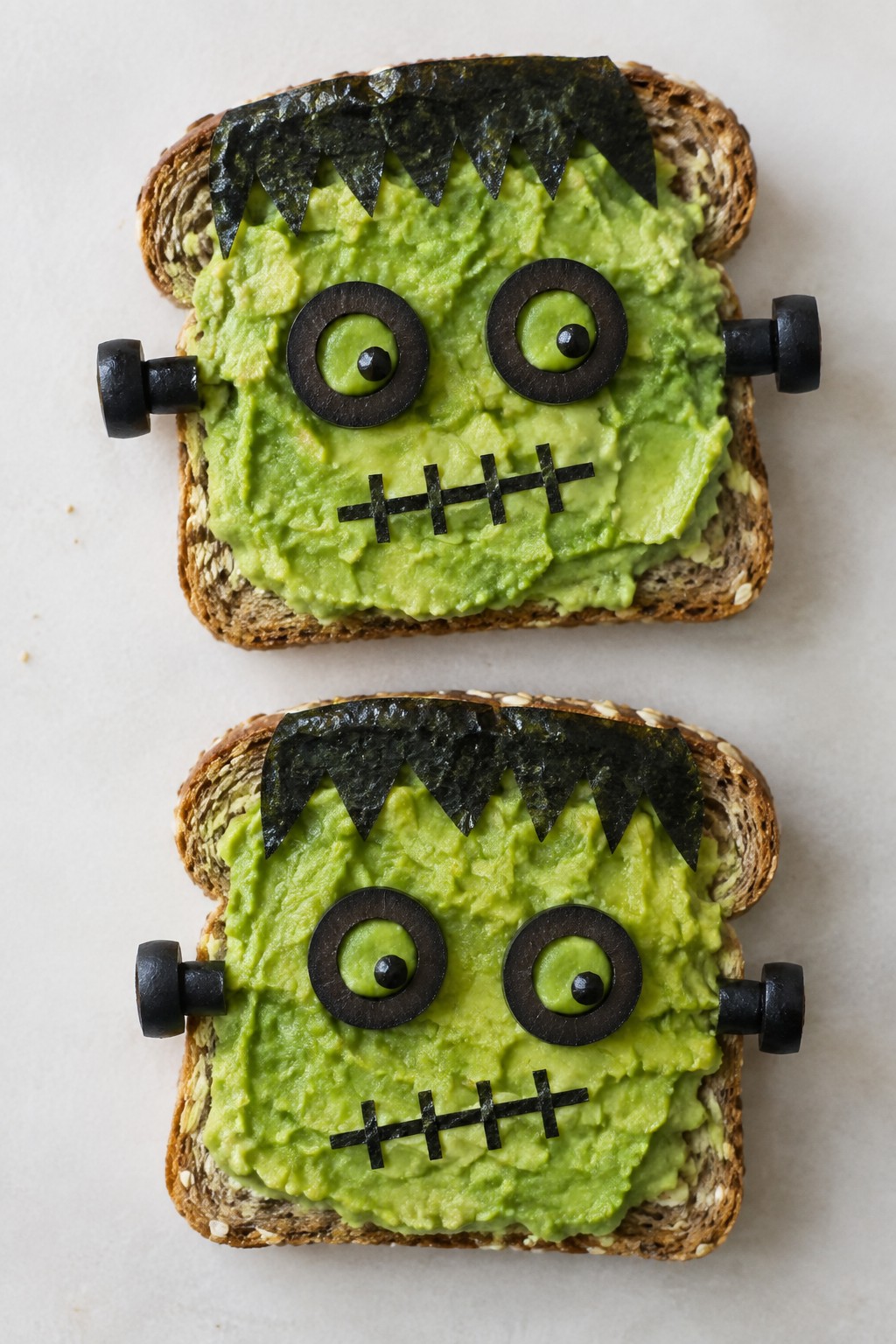 Frankenstein Avocado Toast