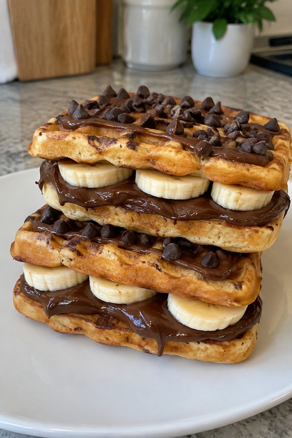 Haunted House Waffle Sandwiches