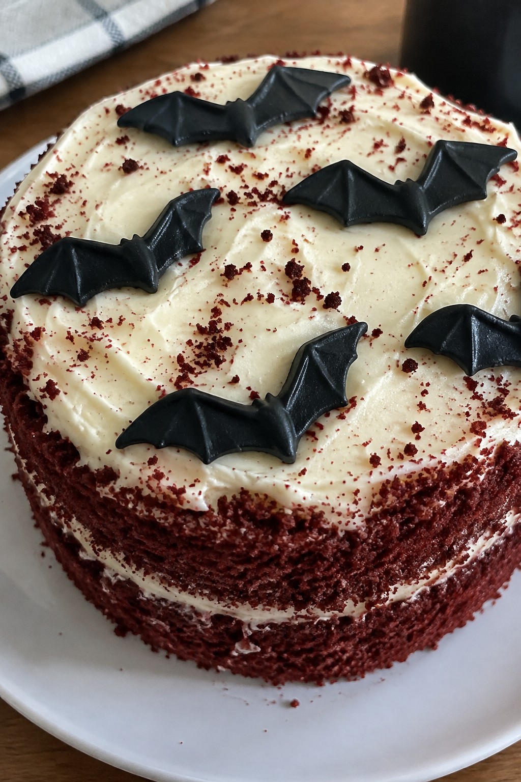 Bat Wing Red Velvet Cake