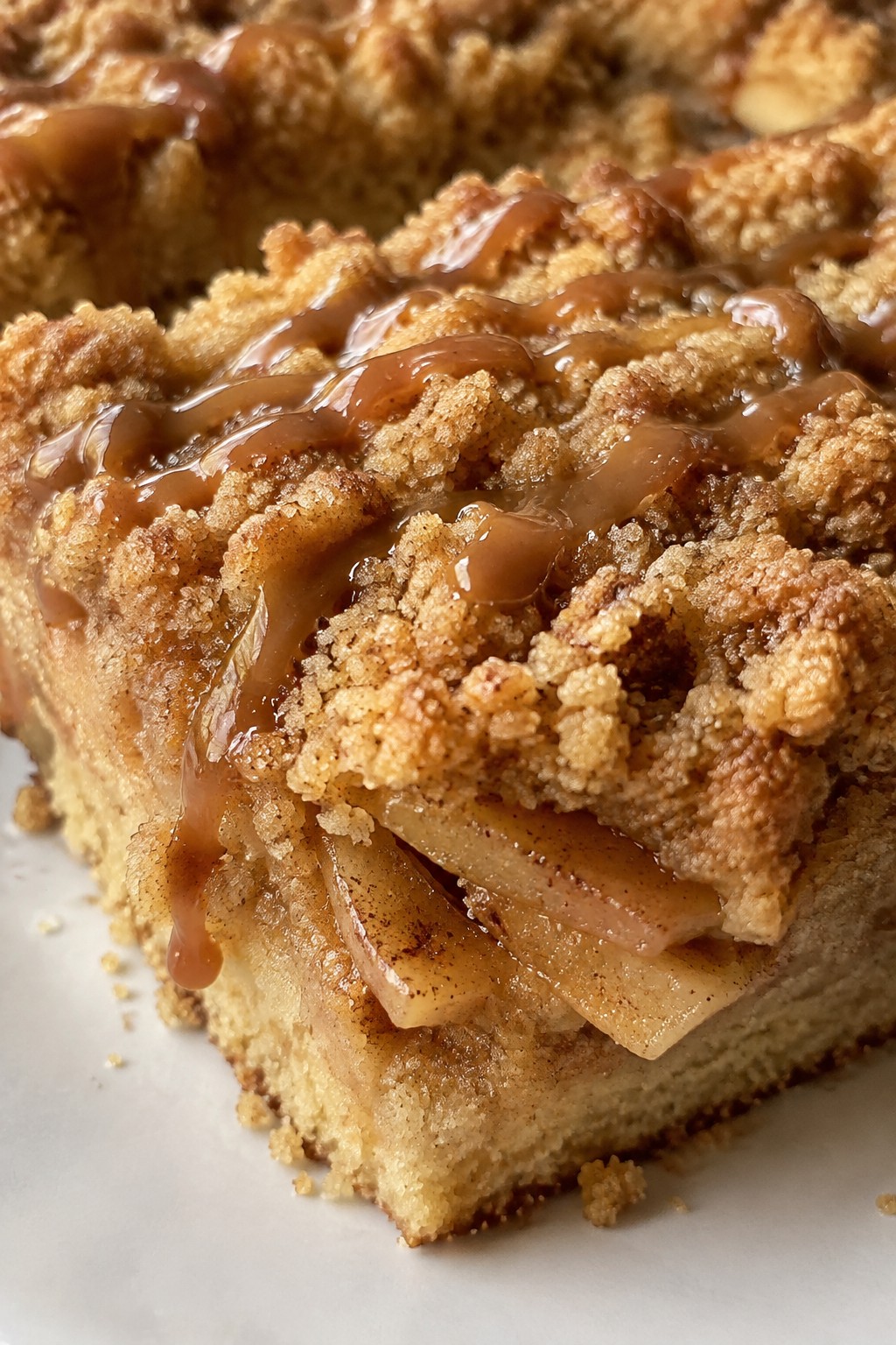 Caramel Apple Crumb Sheet Cake