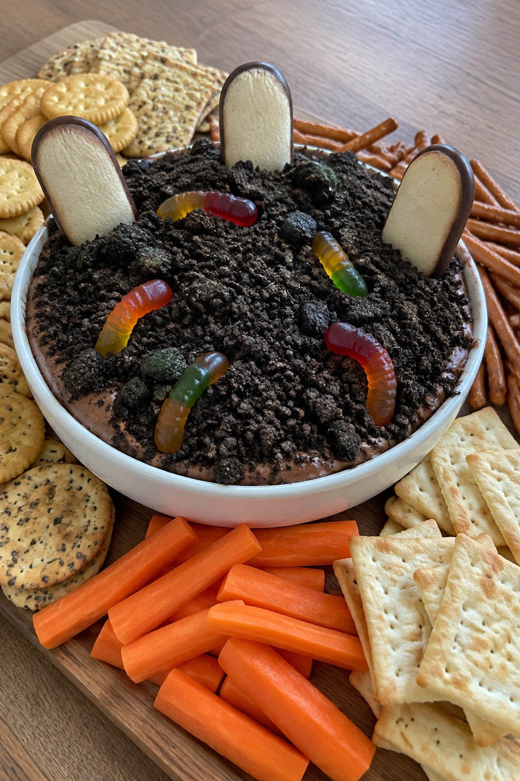 Graveyard Dirt Dip Charcuterie Board