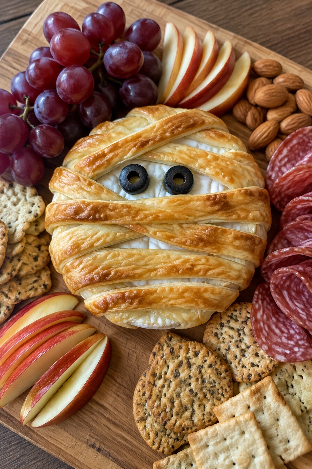 Mummy-Wrapped Brie Grazing Board