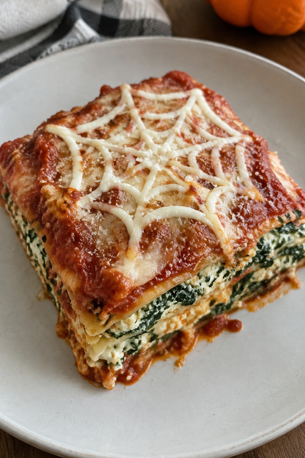 Spiderweb Spinach Lasagna