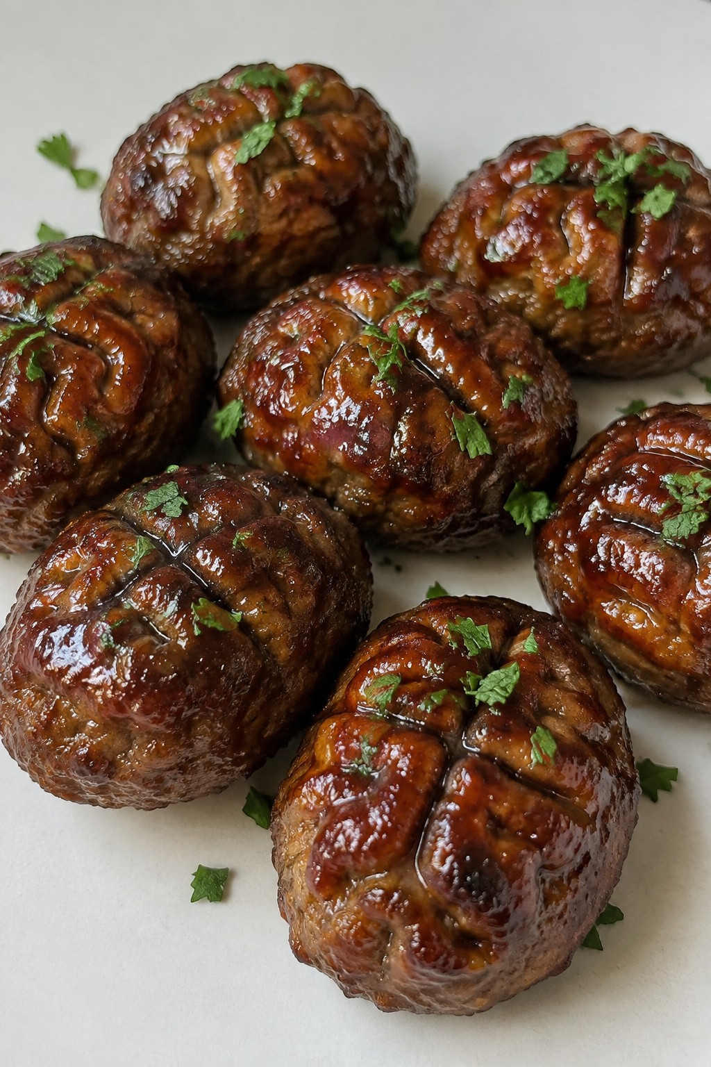 Mini BBQ Meatball Brains
