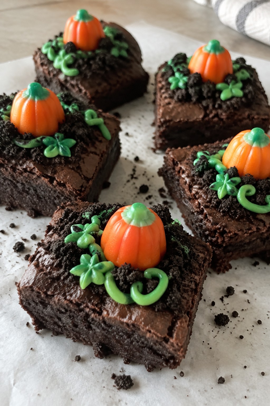 Pumpkin Patch Brownie Bites