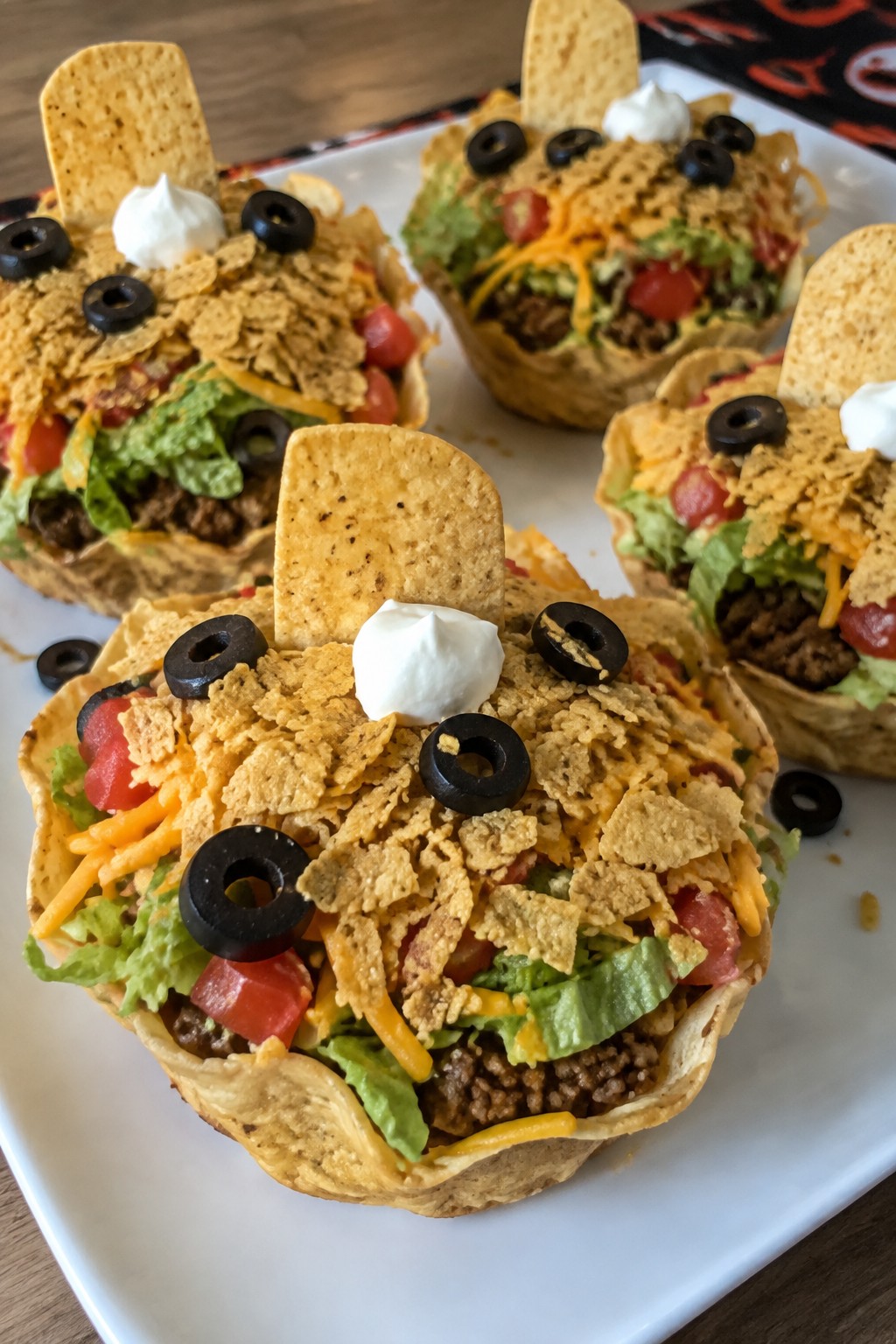 Graveyard Taco Salad Cups