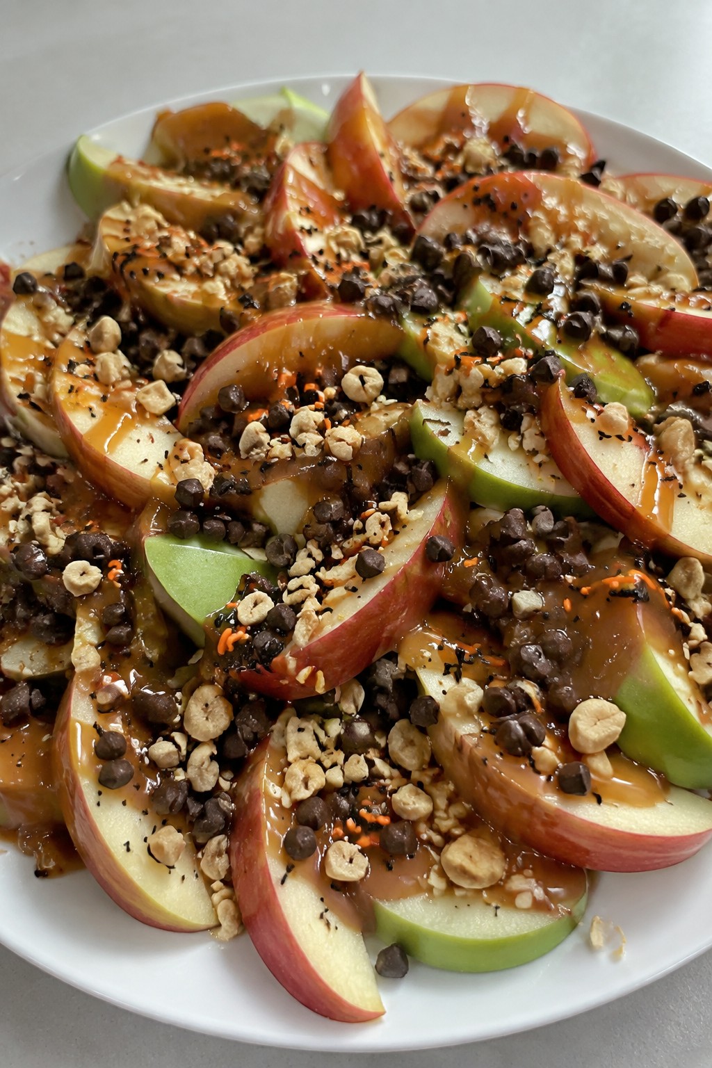Caramel Apple Nacho Platter