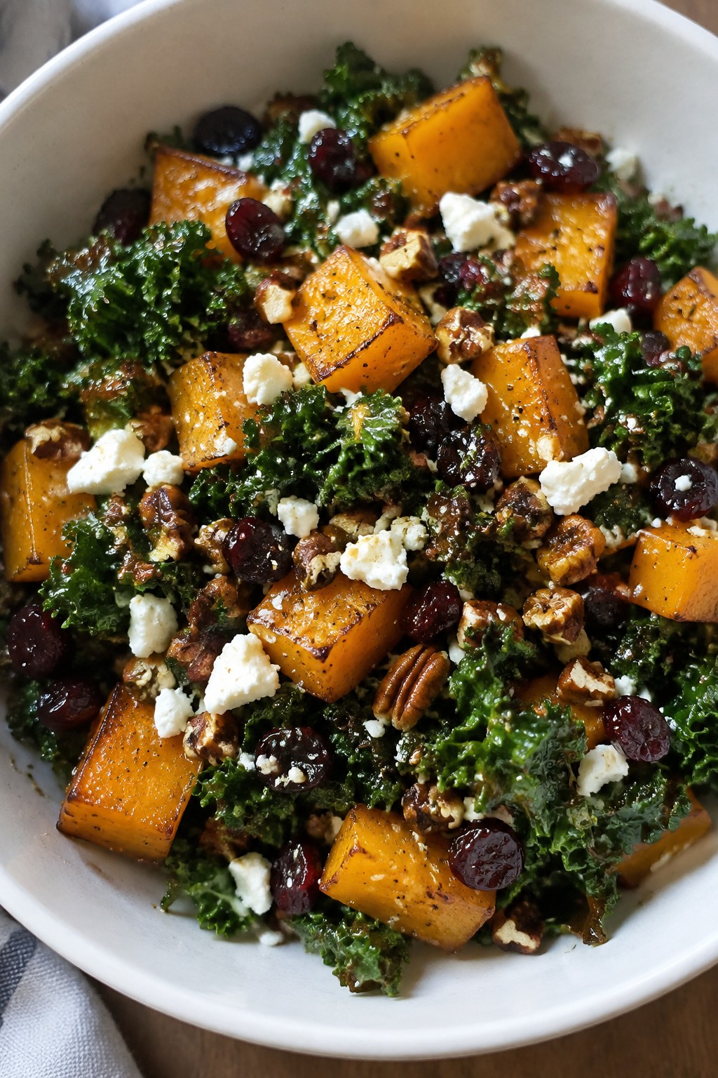 Harvest Moon Butternut Squash and Kale Salad