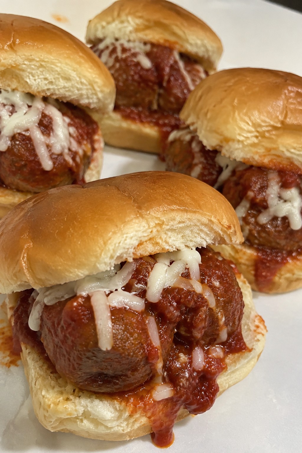 Bloody Vampire Bite Meatball Sliders