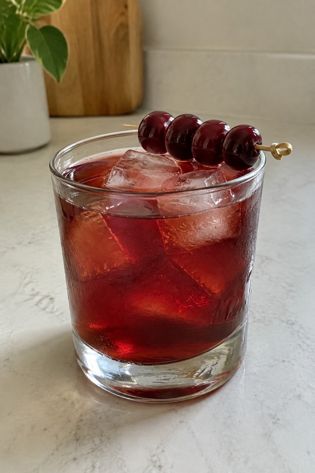 Cherry Vanilla Tequila Negroni