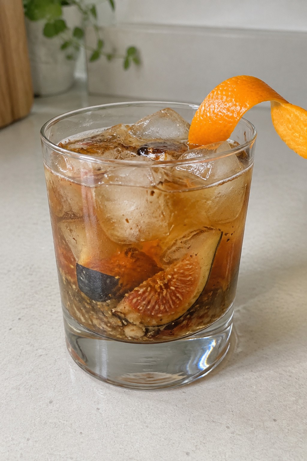 Spiced Fig Tequila Old Fashioned