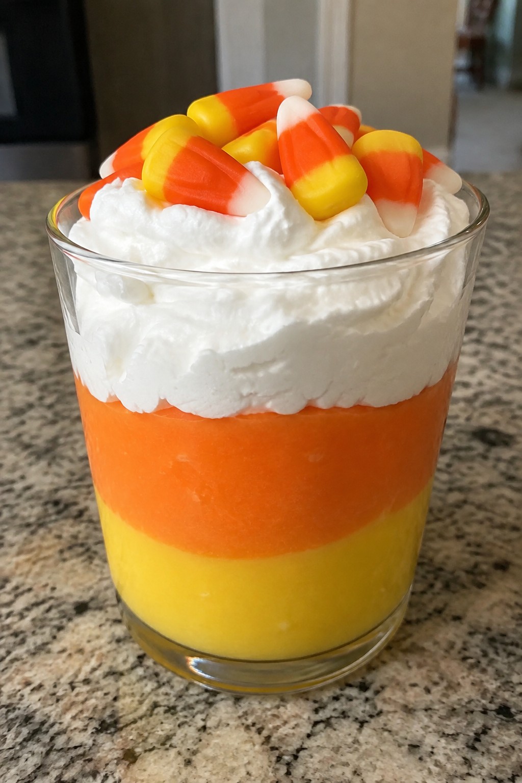 Candy Corn Layered Parfait