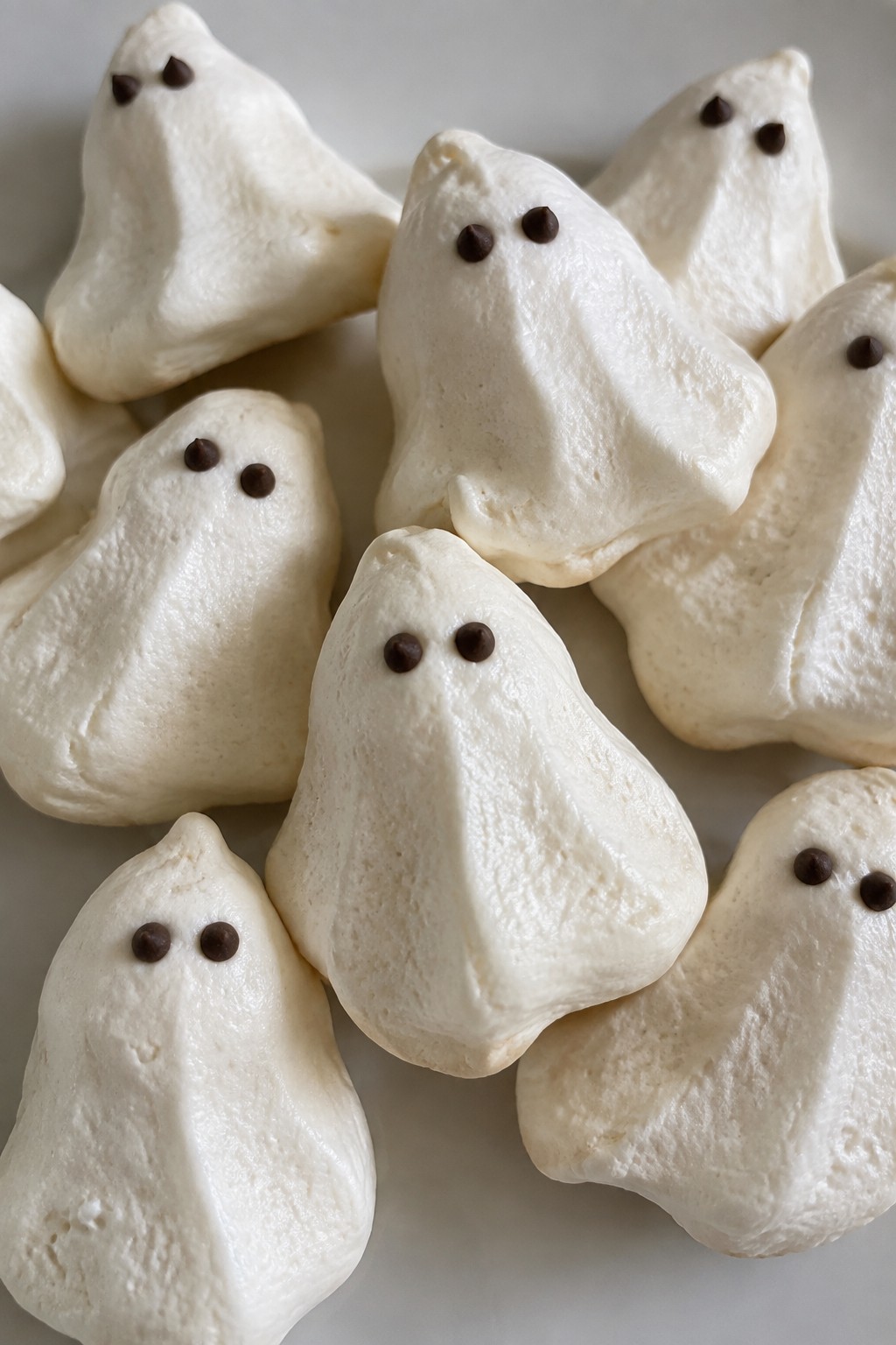 Ghostly Vanilla Meringue Cookies
