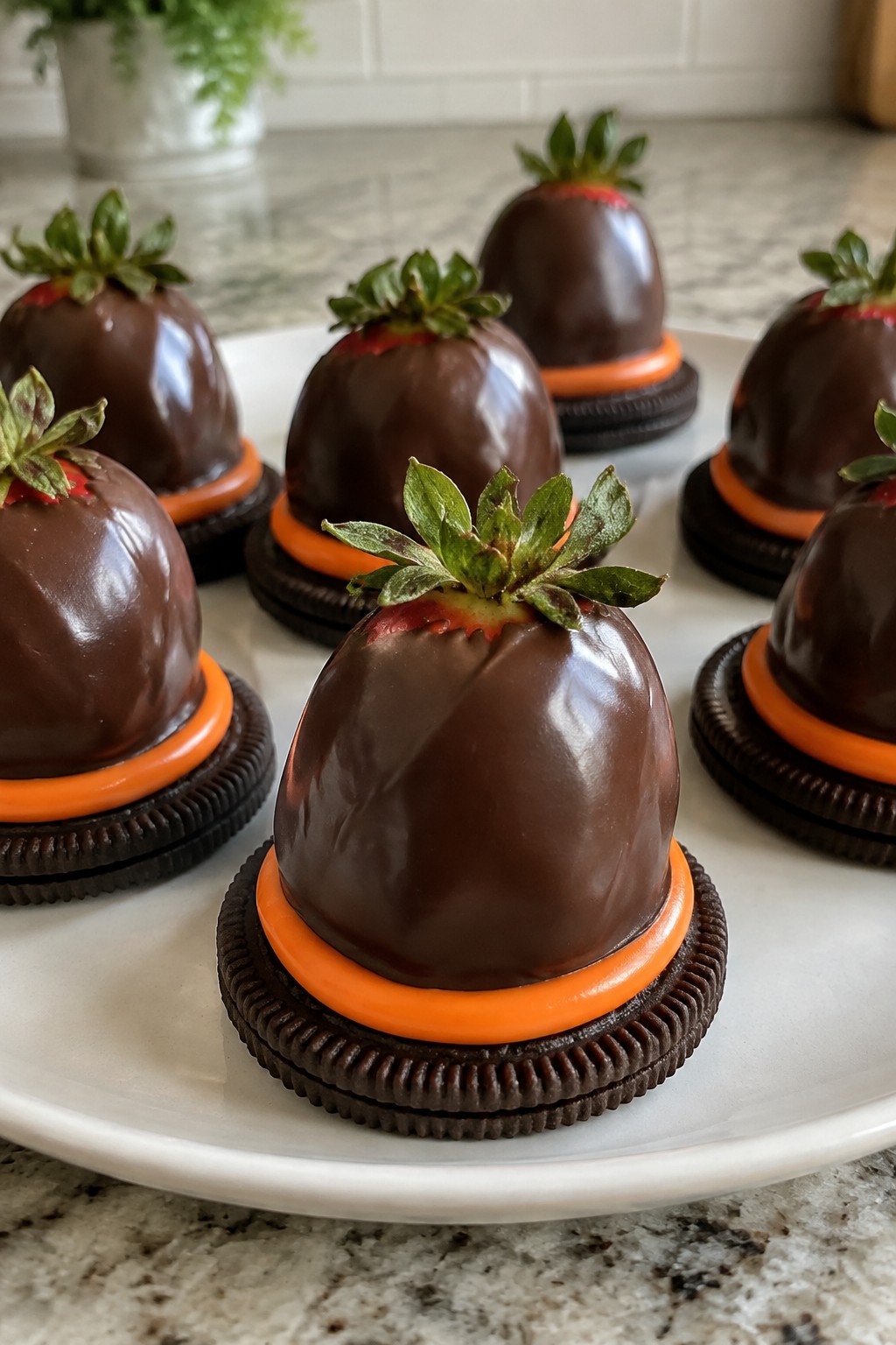 Witch Hat Strawberry Truffles