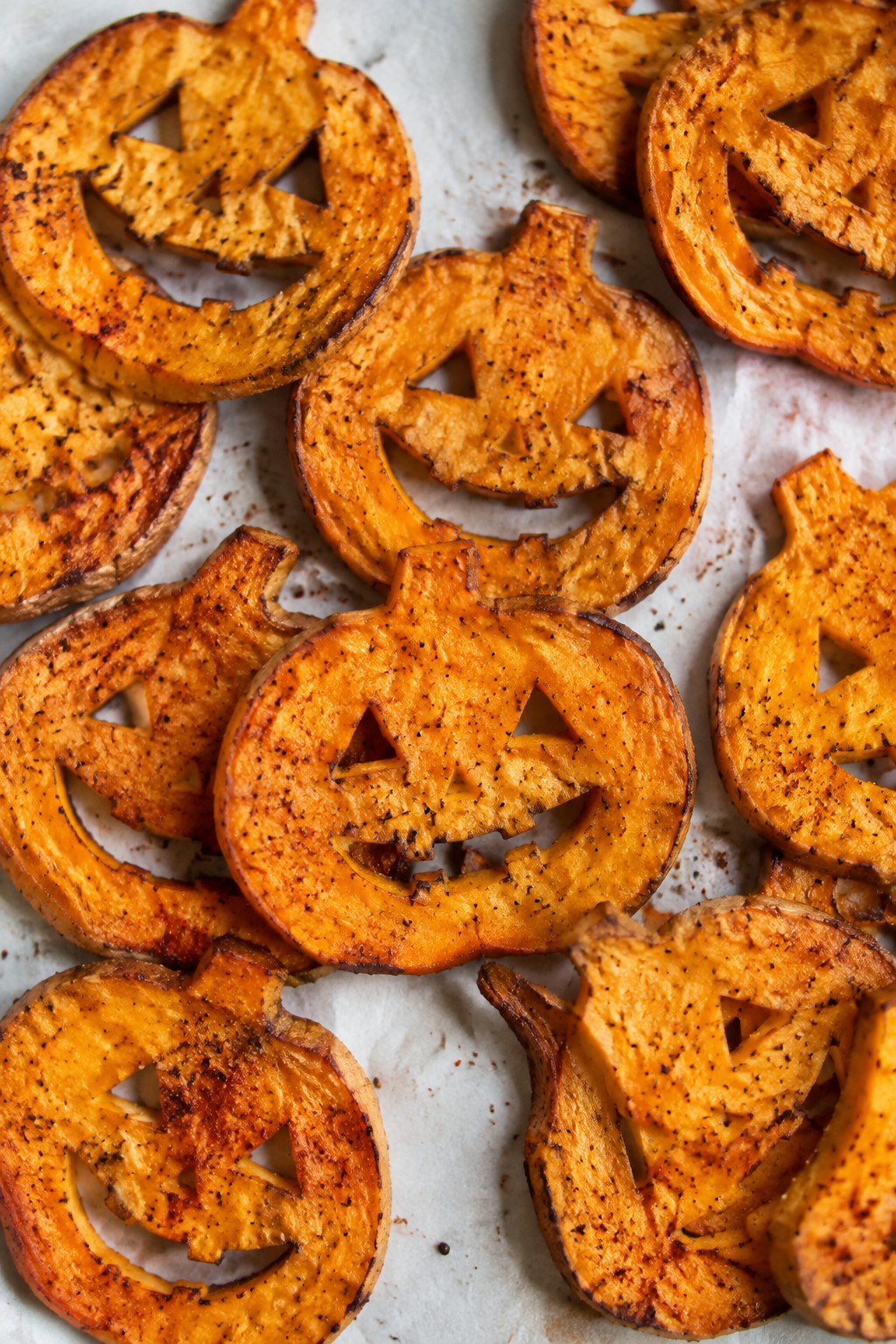 Baked Sweet Potato Jack-o'-Lantern Fries