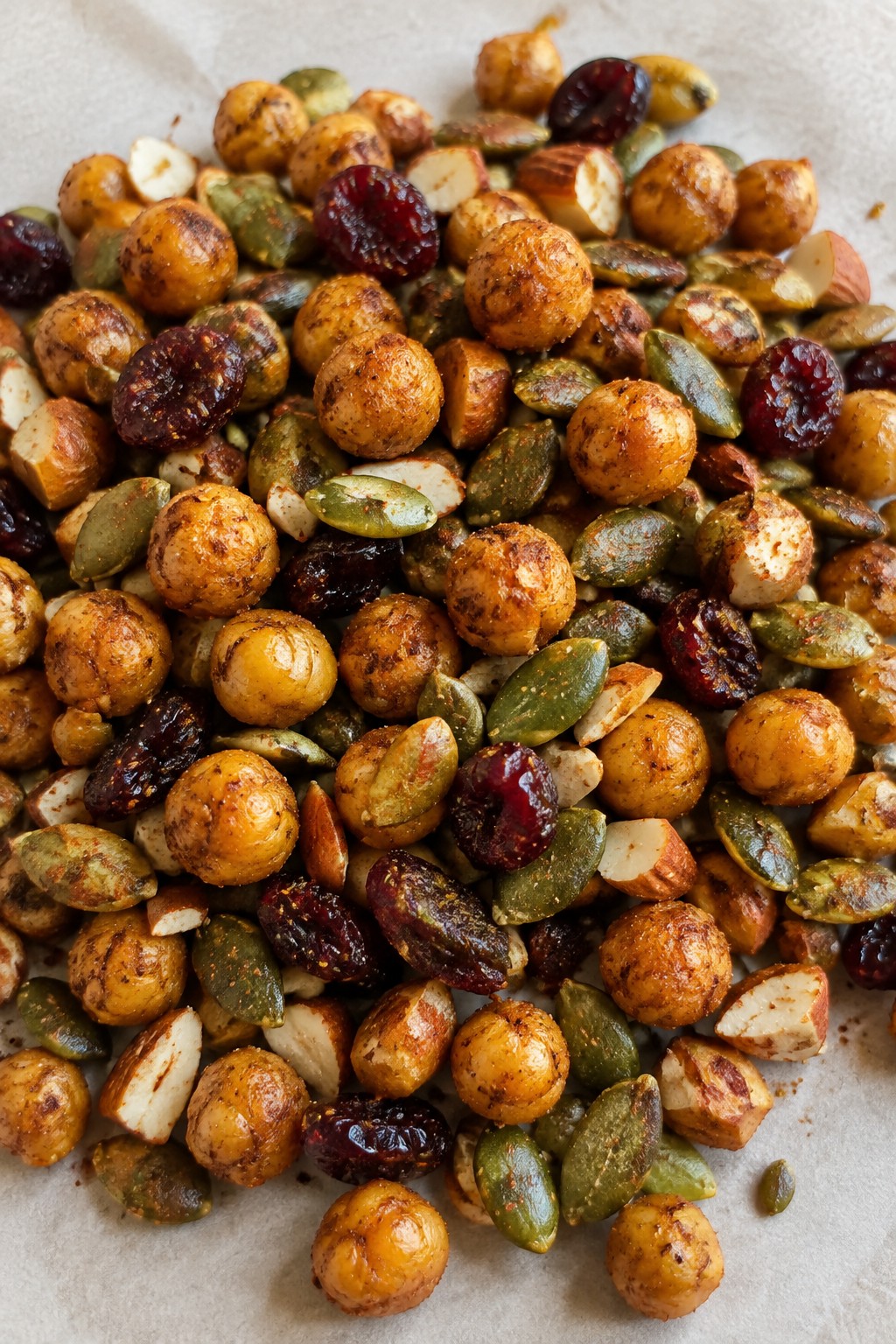 Spiced Chickpea Halloween Snack Mix