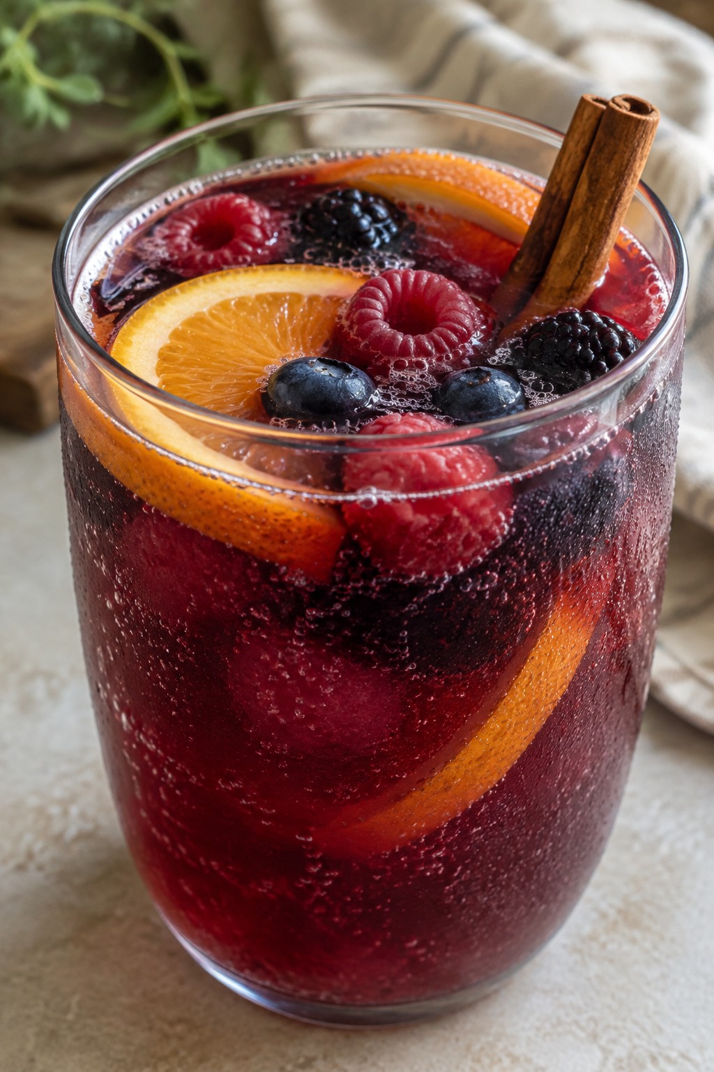 Mulled Berry and Orange Harvest Sparkle Punch