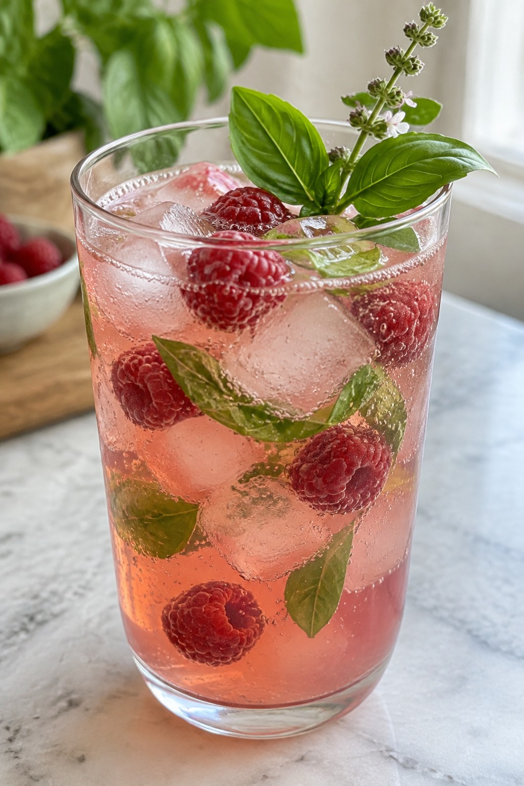 Raspberry Basil Witch Hazel Punch