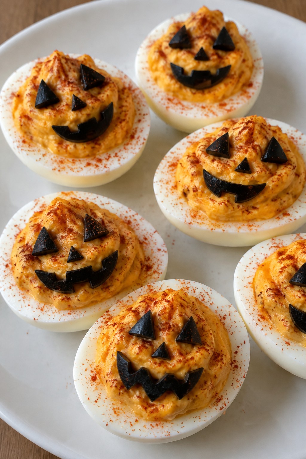 Jack-o'-Lantern Deviled Eggs