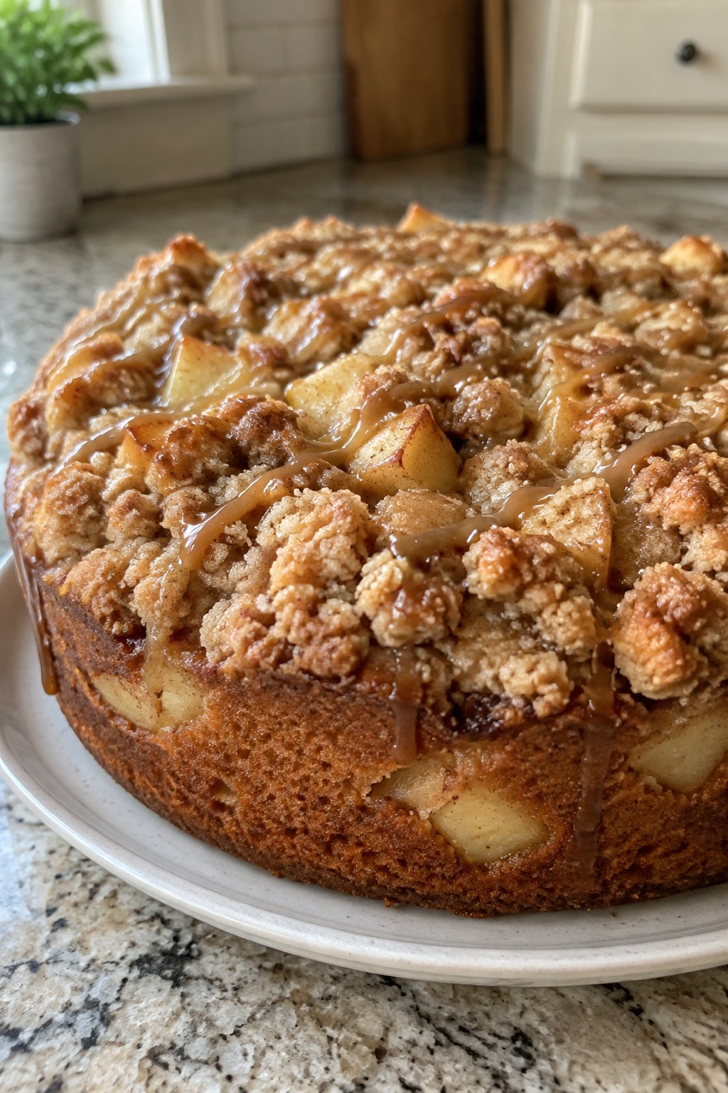 Caramel Apple Crumb Cake