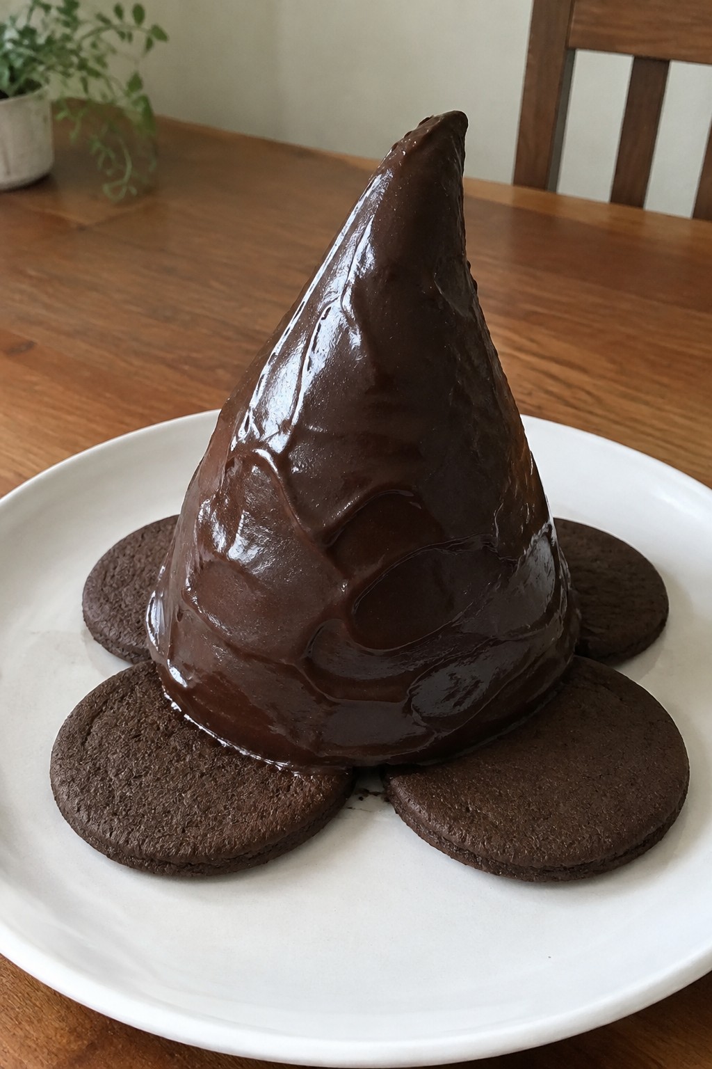 Witch Hat Chocolate Dome Cake