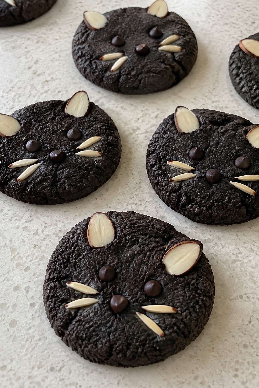 Black Cat Almond Cookies