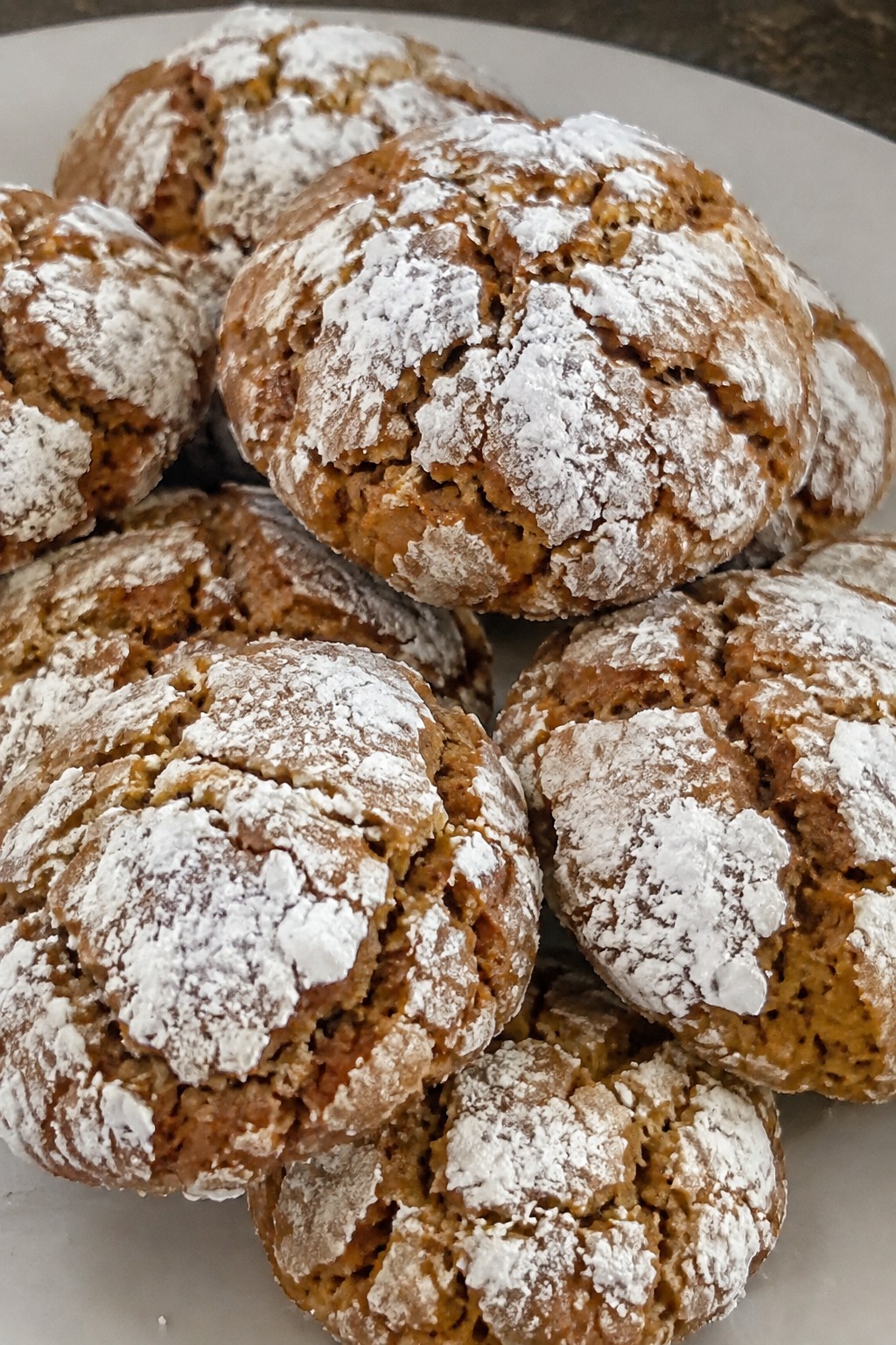 Pumpkin Spice Crinkle Cookies