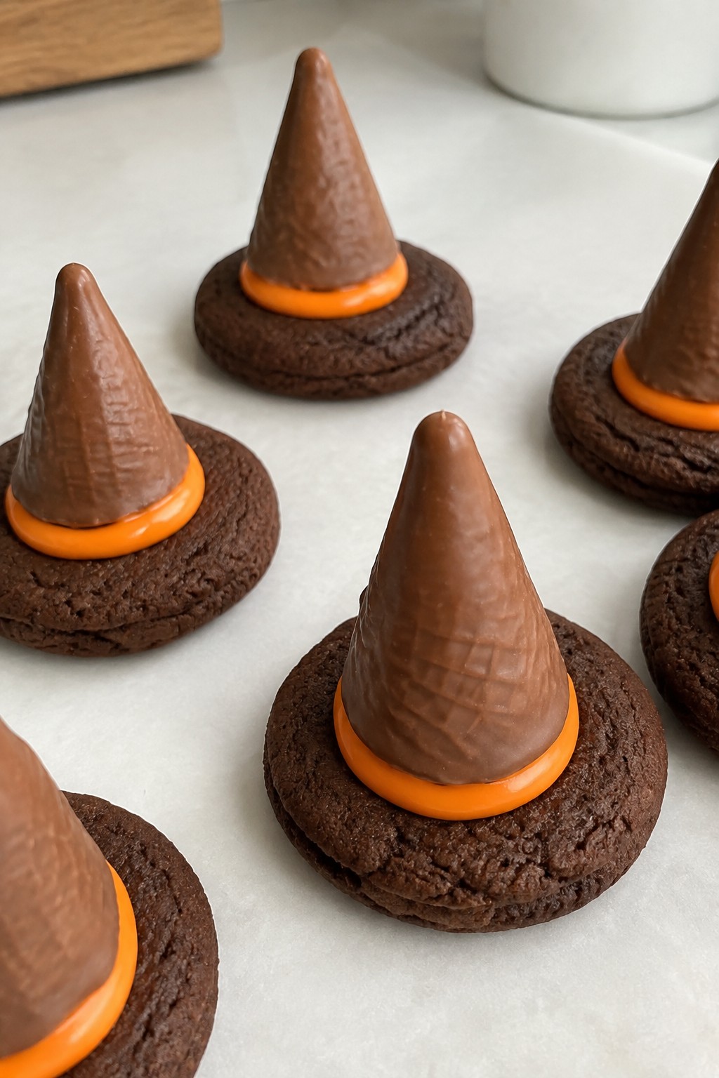 Witch Hat Chocolate Cookies