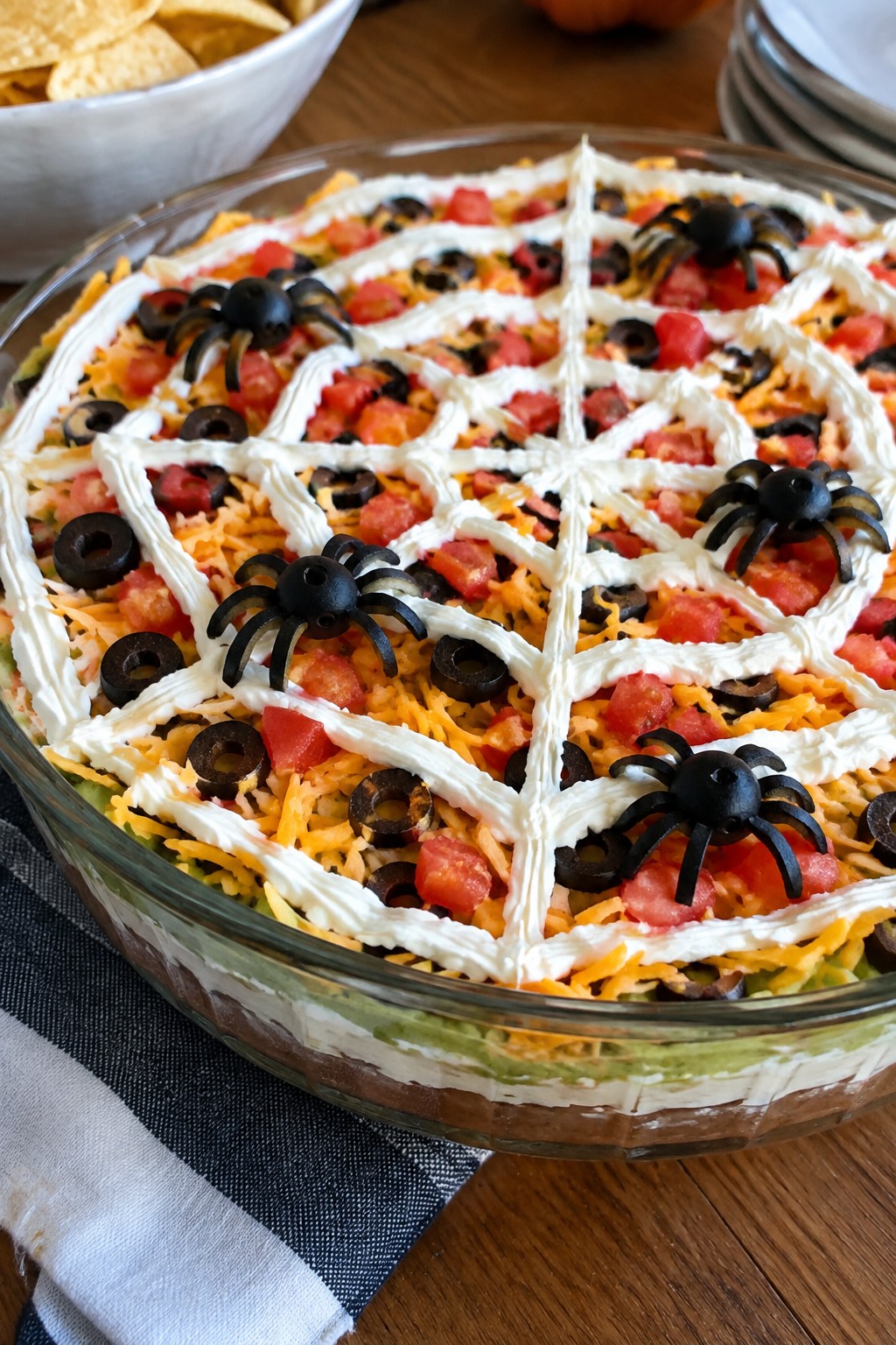 Spiderweb Seven-Layer Taco Dip