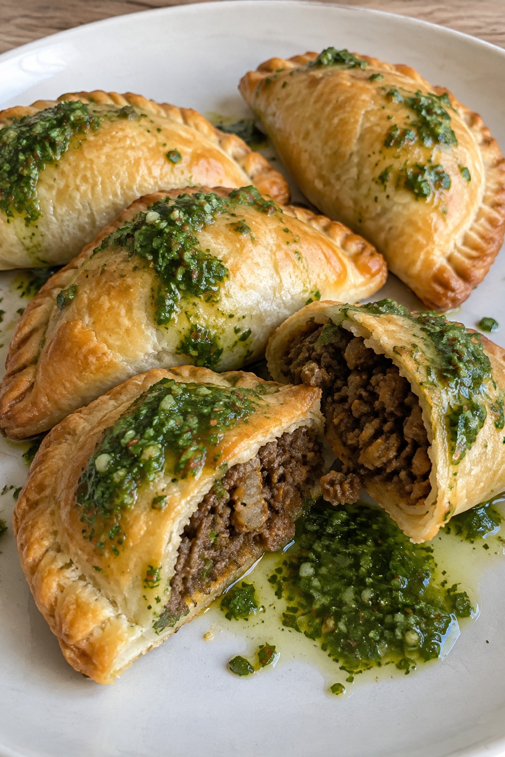 Mini Beef Empanadas with Chimichurri