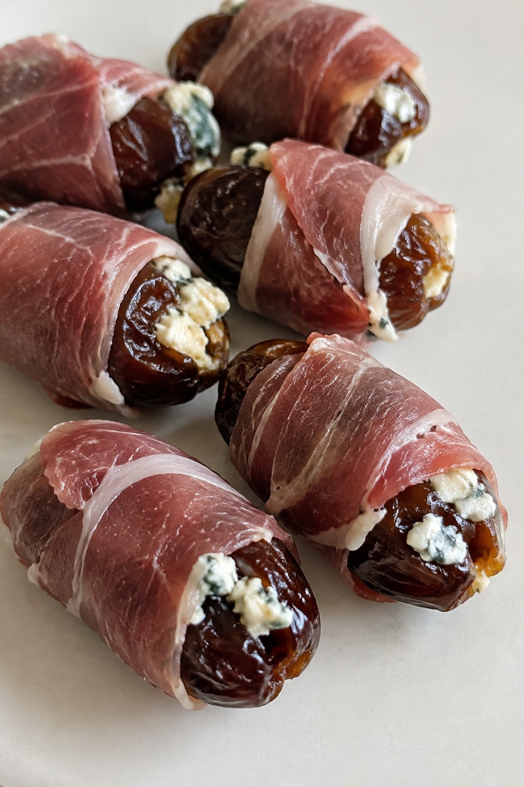 Prosciutto-Wrapped Dates with Blue Cheese