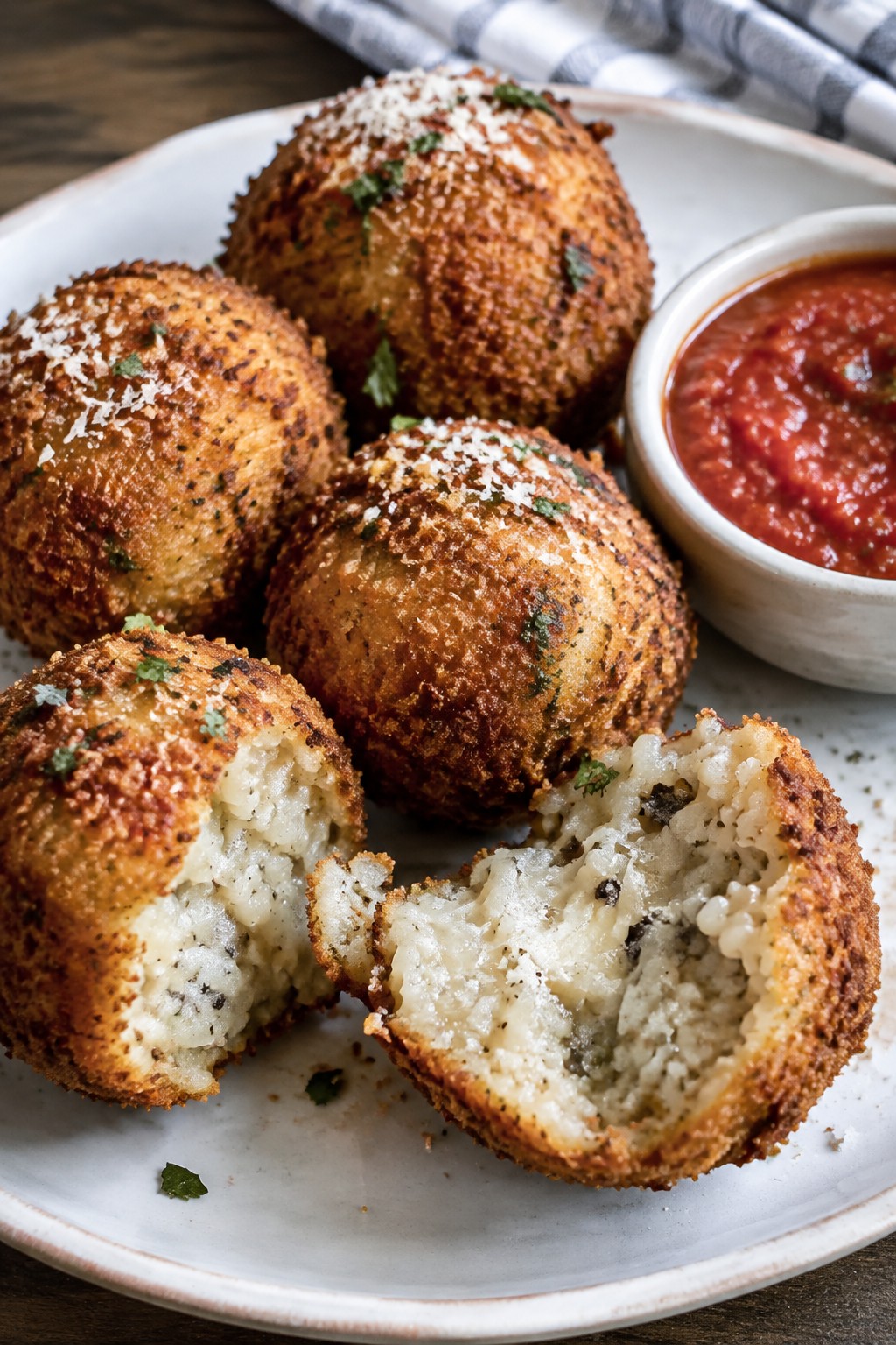 Truffle Parmesan Arancini with Marinara