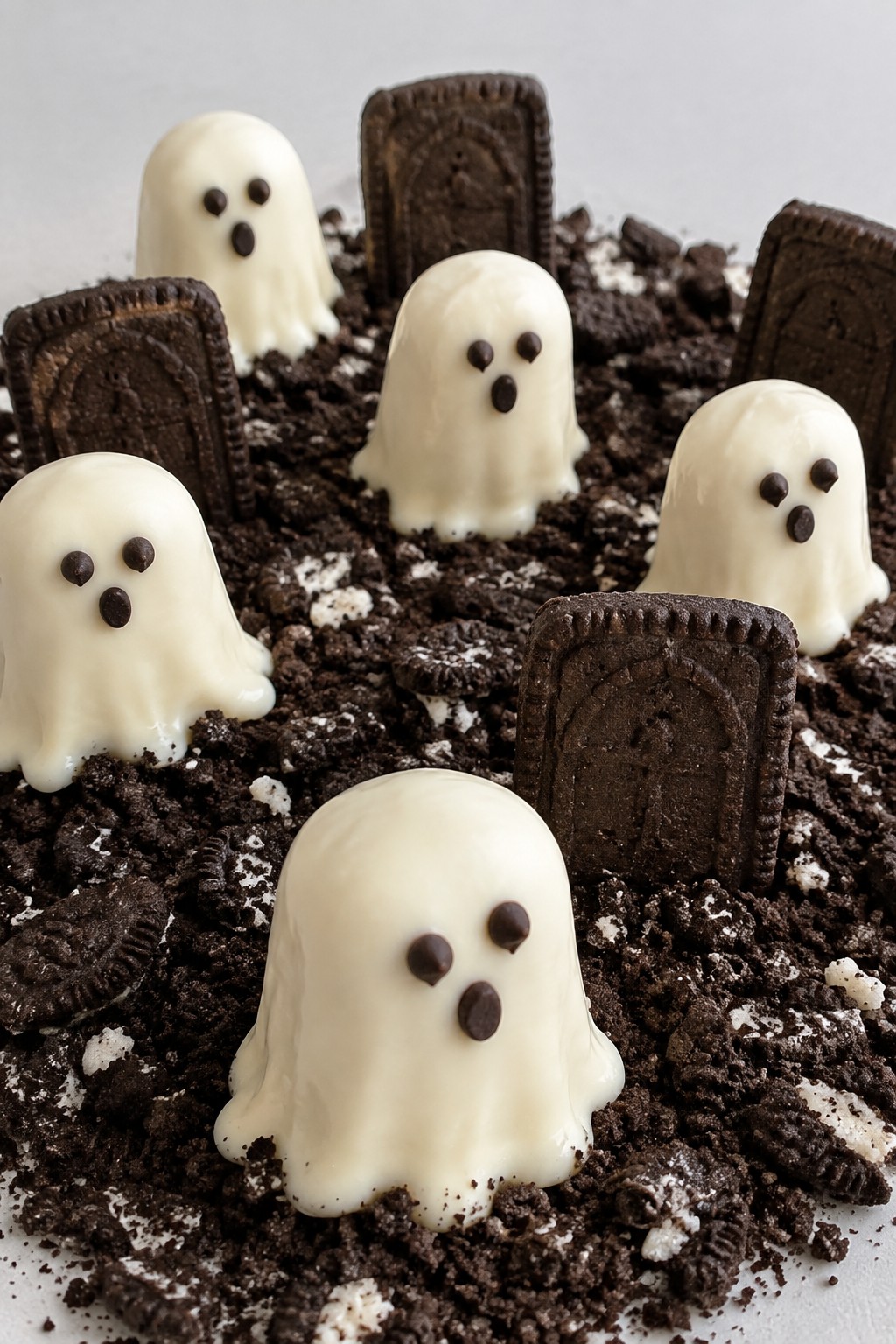 Ghostly White Chocolate Marshmallow Graveyard Board