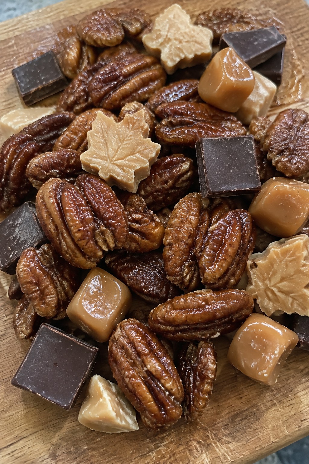 Haunted Hayride Maple Candy and Pecan Board