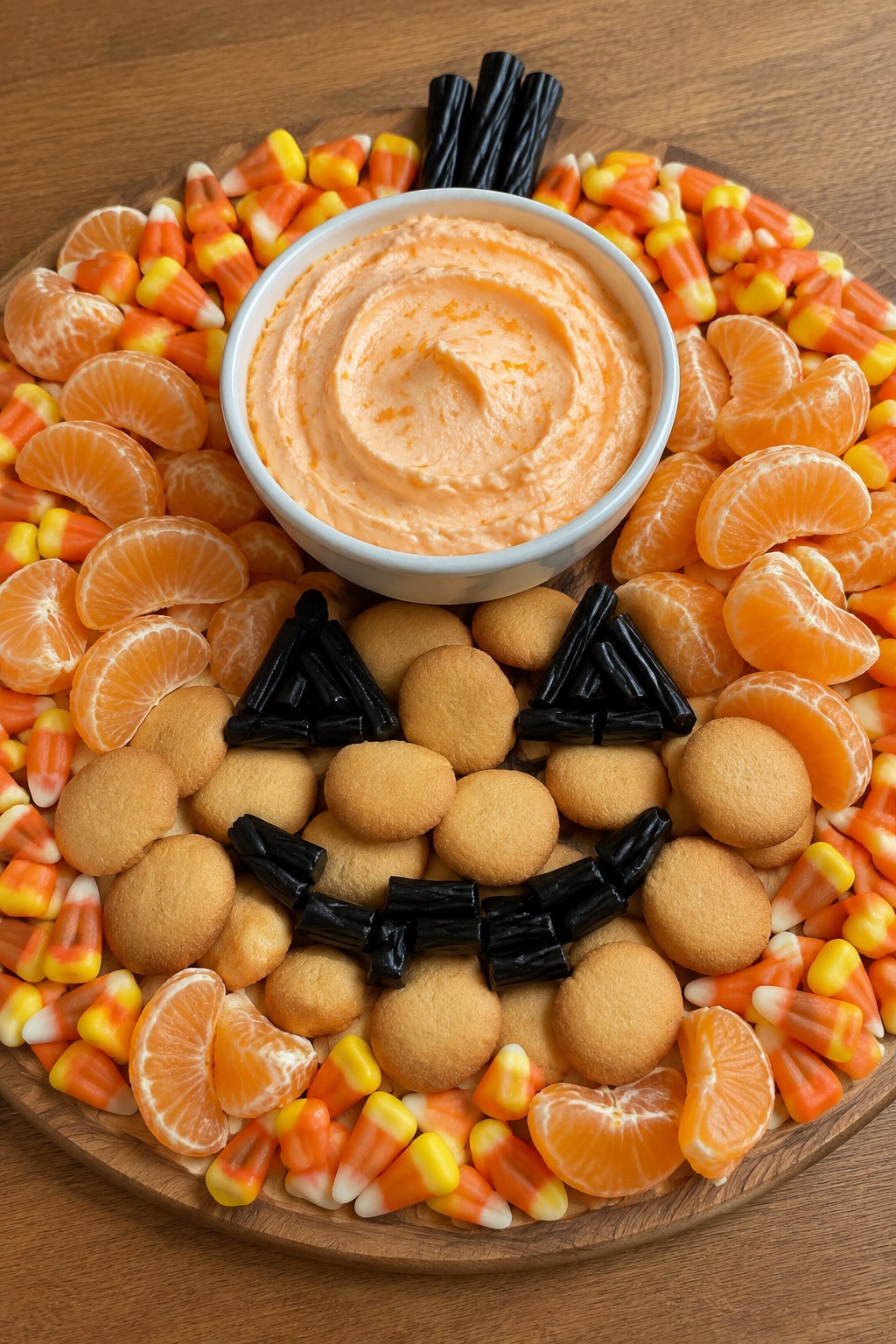 Jack-o'-Lantern Orange Creamsicle and Candy Corn Board