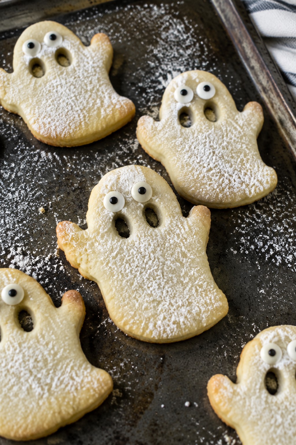 Vanilla Ghost Peekaboo Sugar Cookies