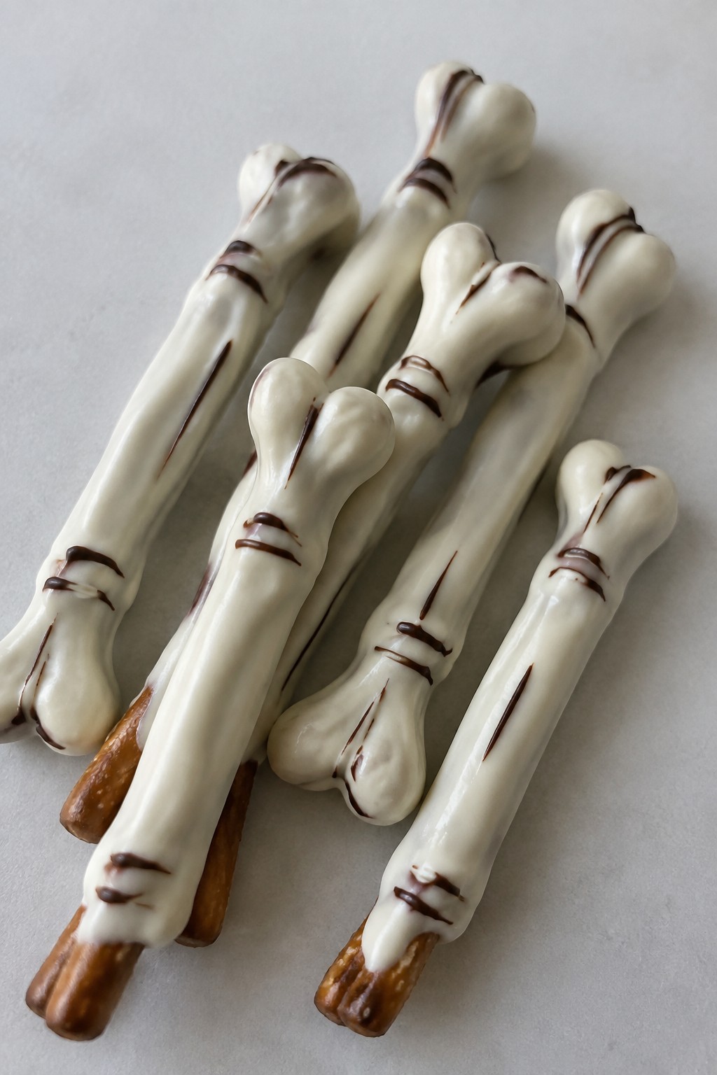 Skeleton Bone White Chocolate Pretzels