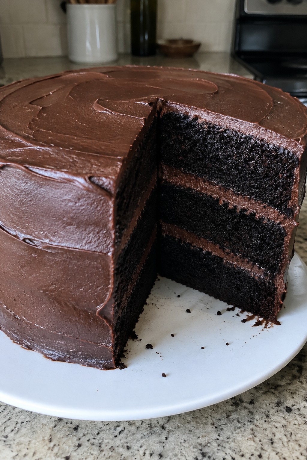 Haunted Forest Black Cocoa Layer Cake