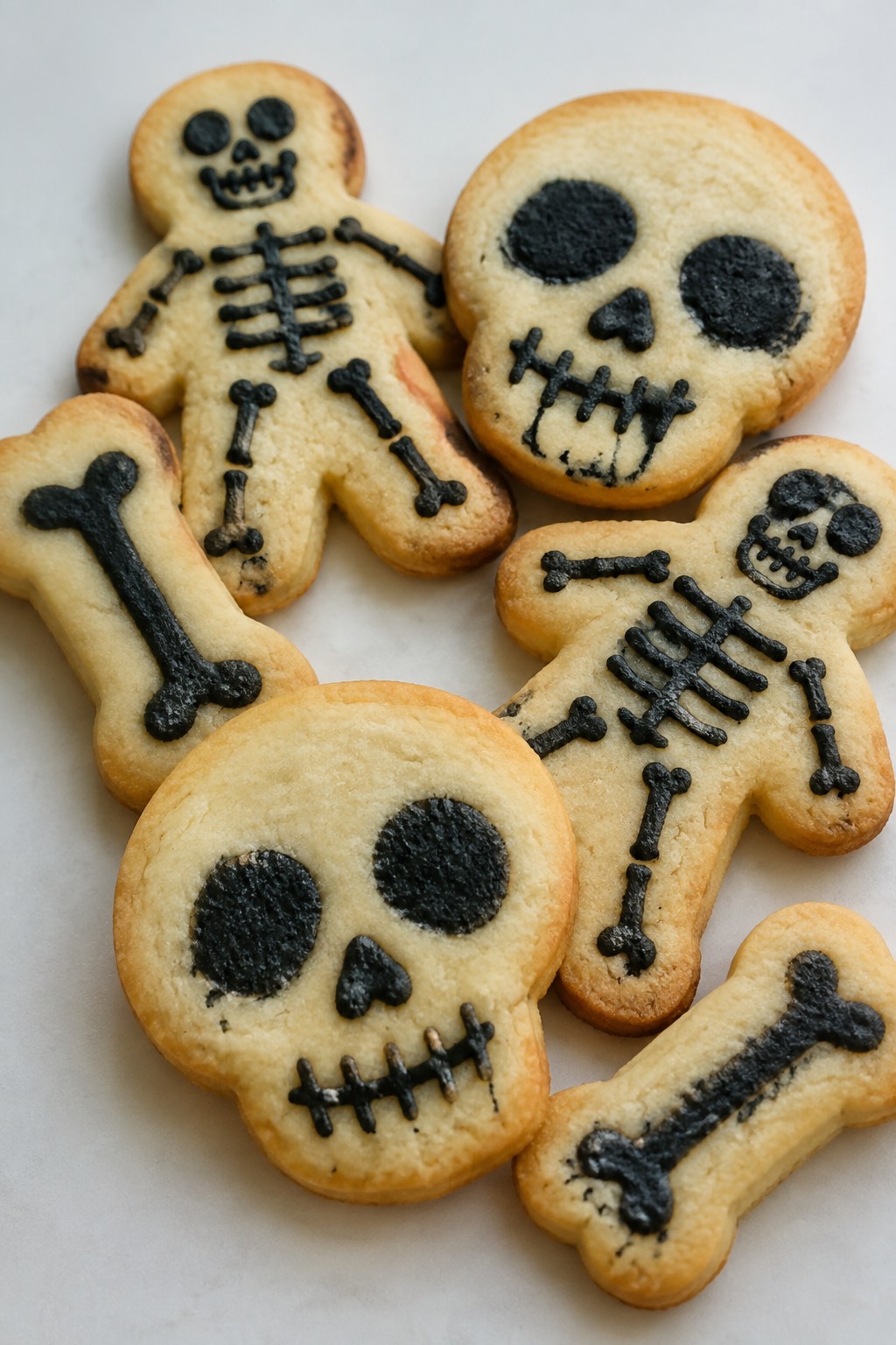 Spooky Skeleton Vanilla Sugar Cookies